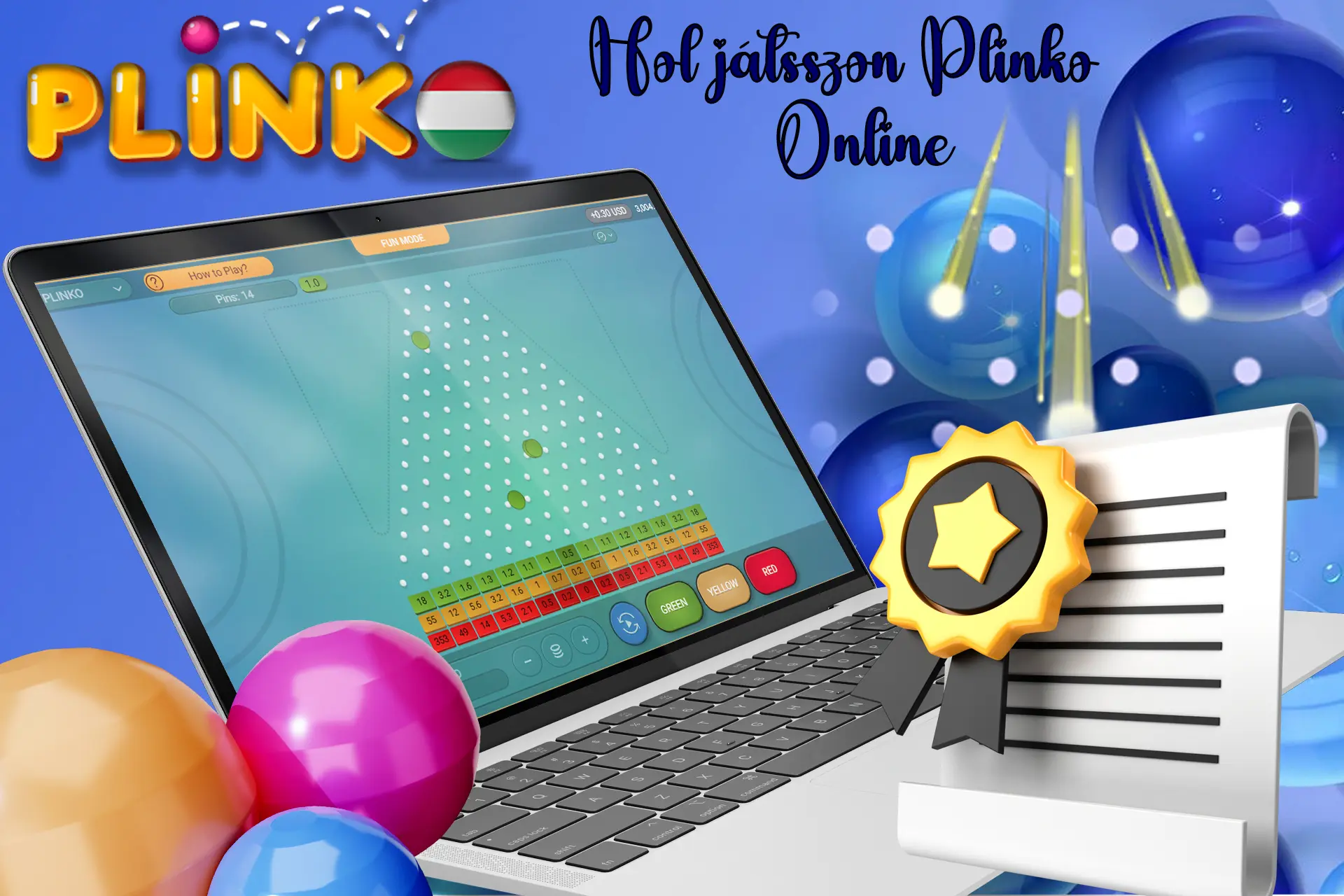 A legjobb platformok a Plinko játék licencelt változatait kínálják.