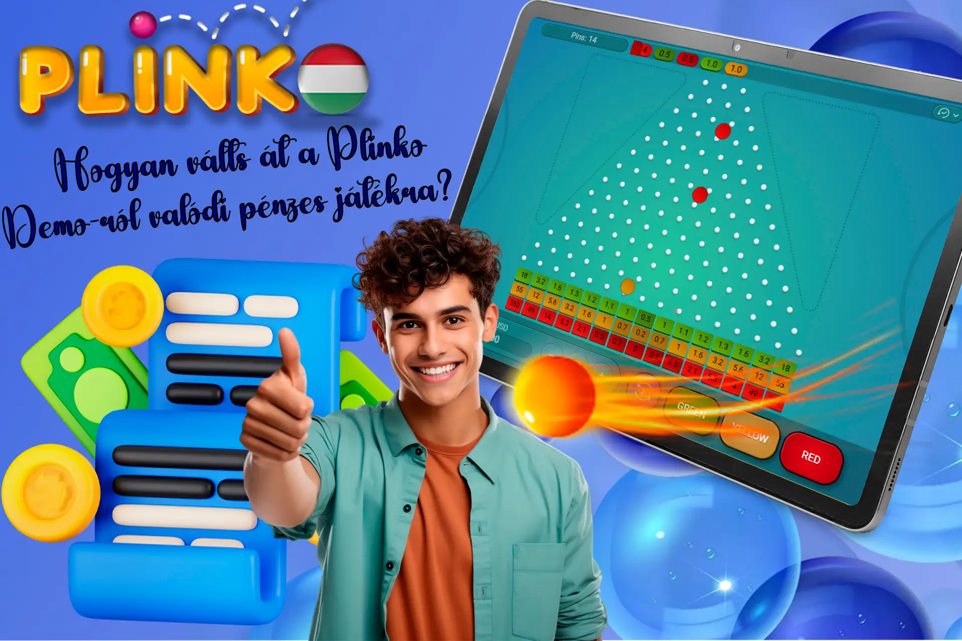 Könnyű és gyors átmenet a Plinko Demóról a valódi pénzes játékra