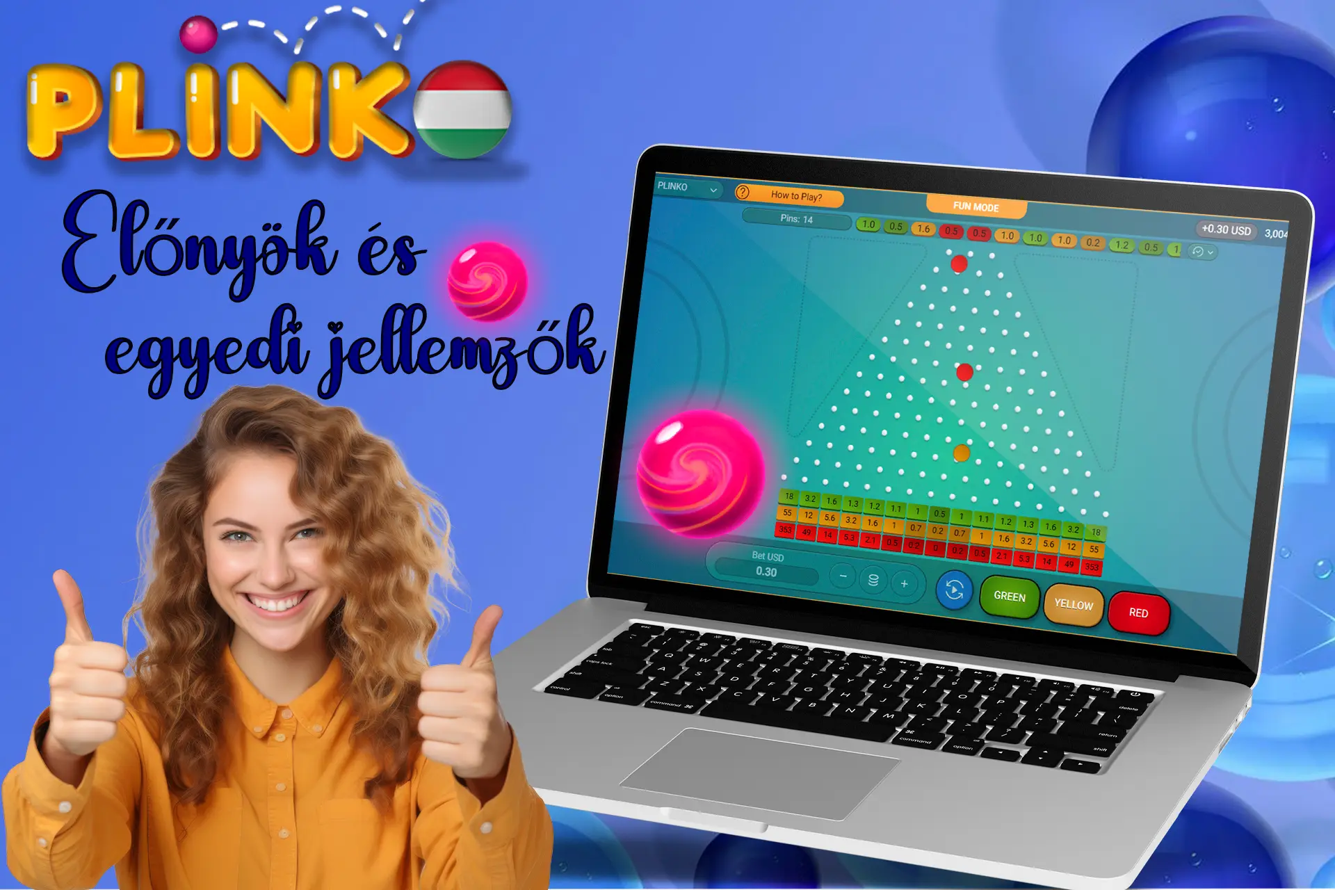 A Plinko játék egyedülálló jellemzői és előnyei