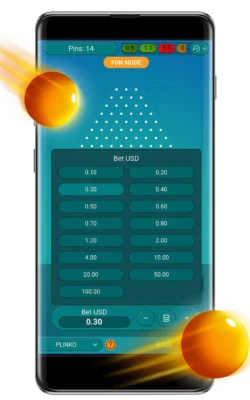 Pillanatkép a Plinko hivatalos weboldaláról