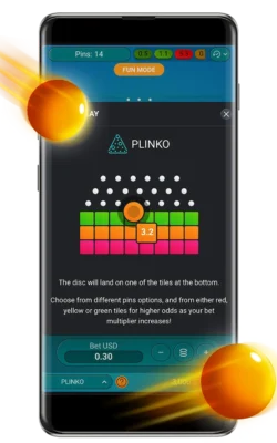 Pillanatkép a Plinko hivatalos weboldaláról
